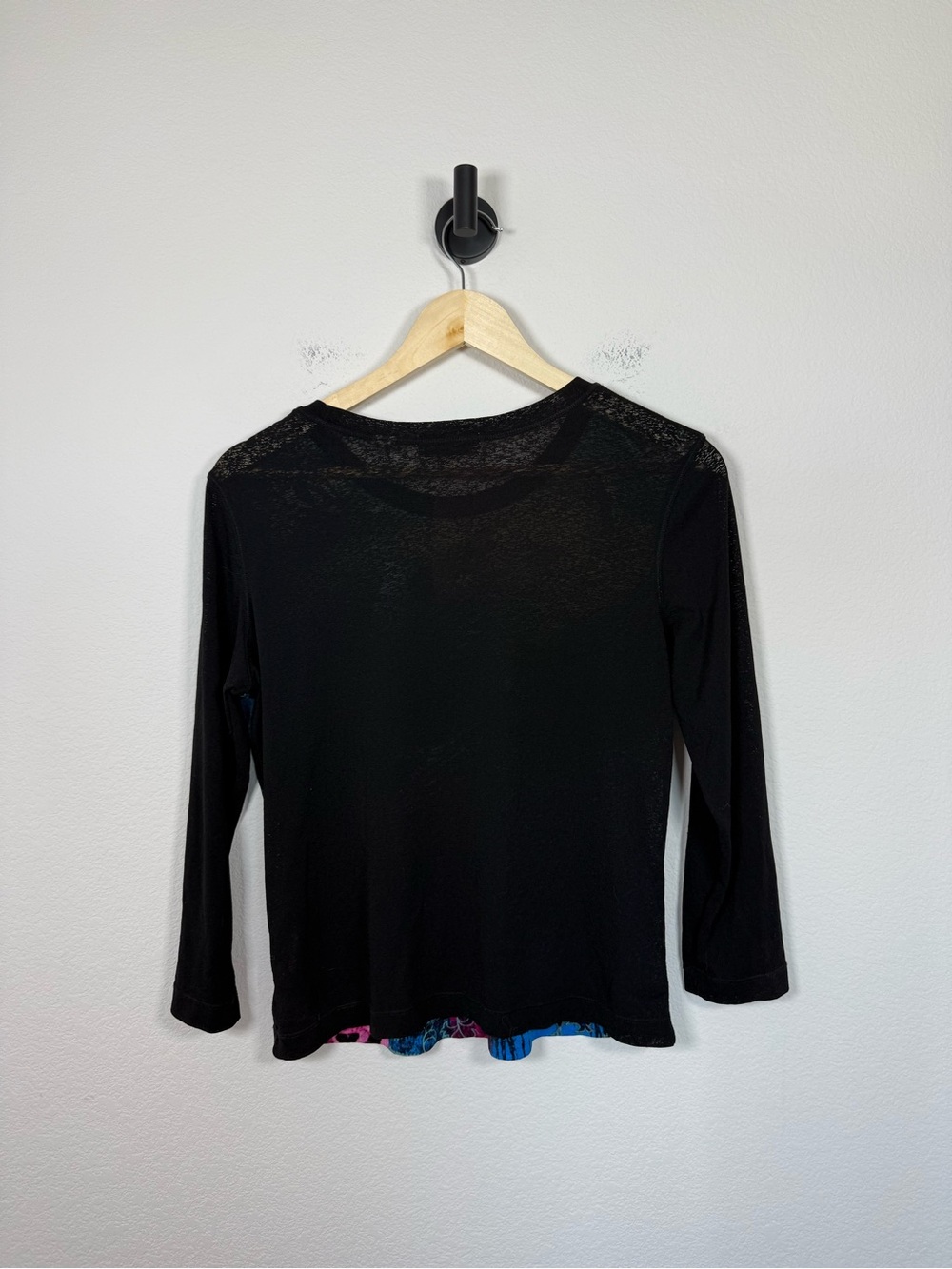 i.e. Relaxed Womens Large Y2K Abstract Mesh Top Sheer Maximalist Graphic Tee - Picture 8 of 10